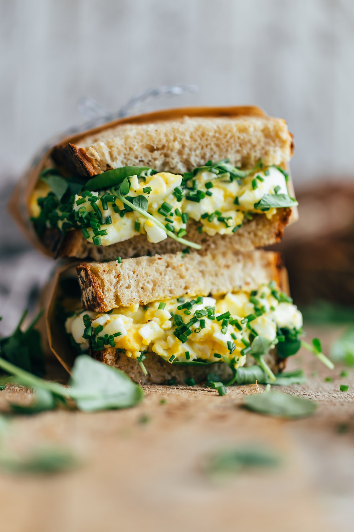 High Maintenance Egg Salad Sandwich - A Beautiful Plate