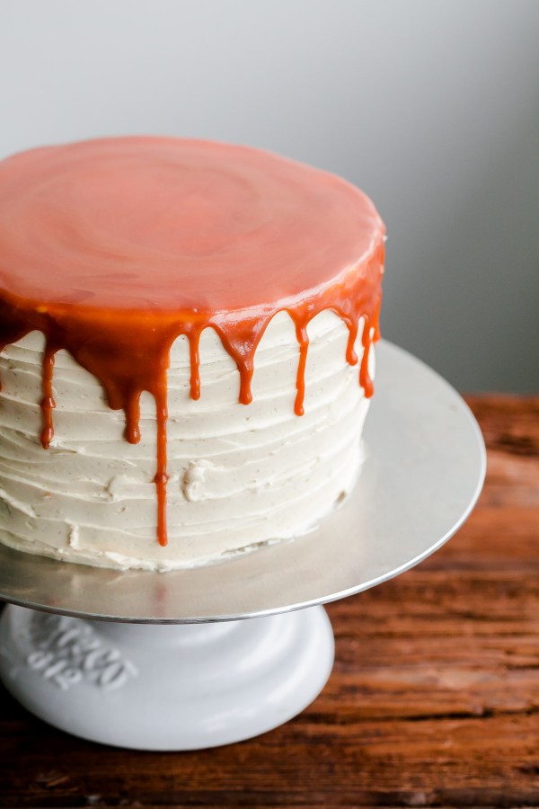 This AMAZING London Fog Cake is topped with an EARL GREY buttercream and salted caramel. The best chocolate cake I've ever made!