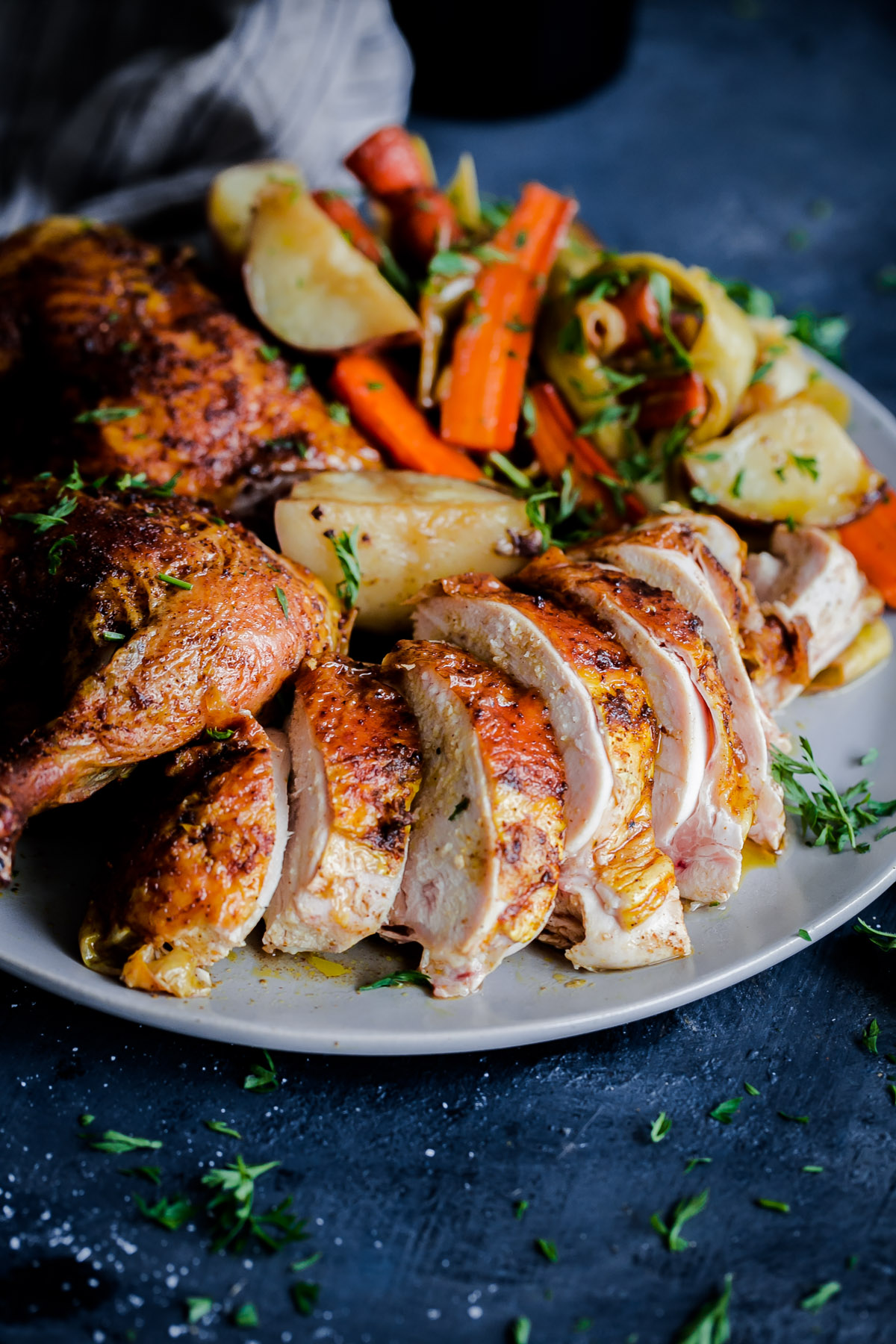 Middle Eastern Roast Chicken with Vegetables A Beautiful Plate