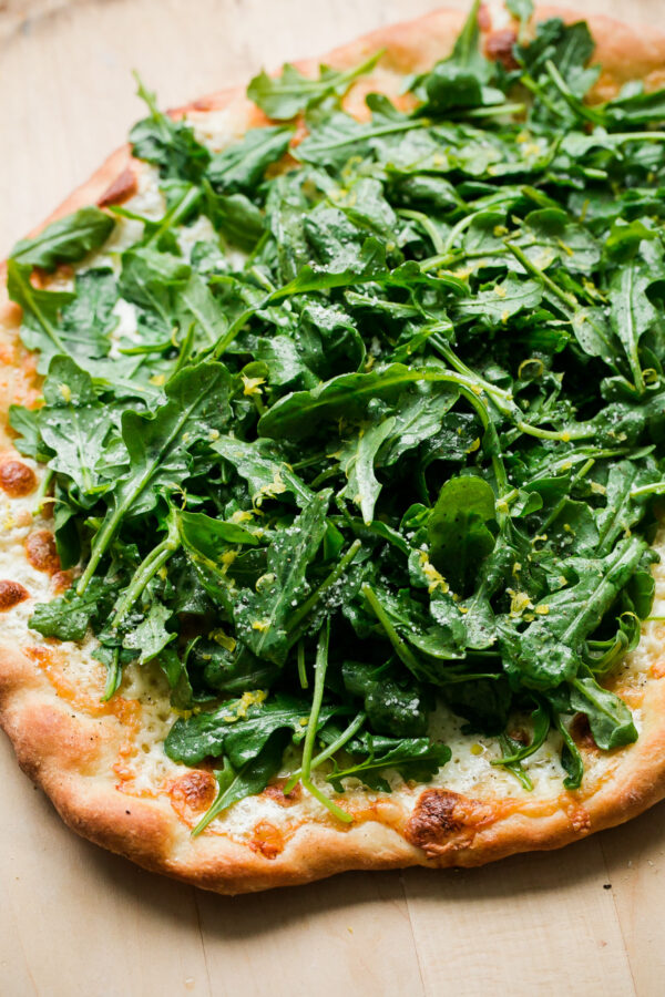 Lemon Truffle Arugula Pizza