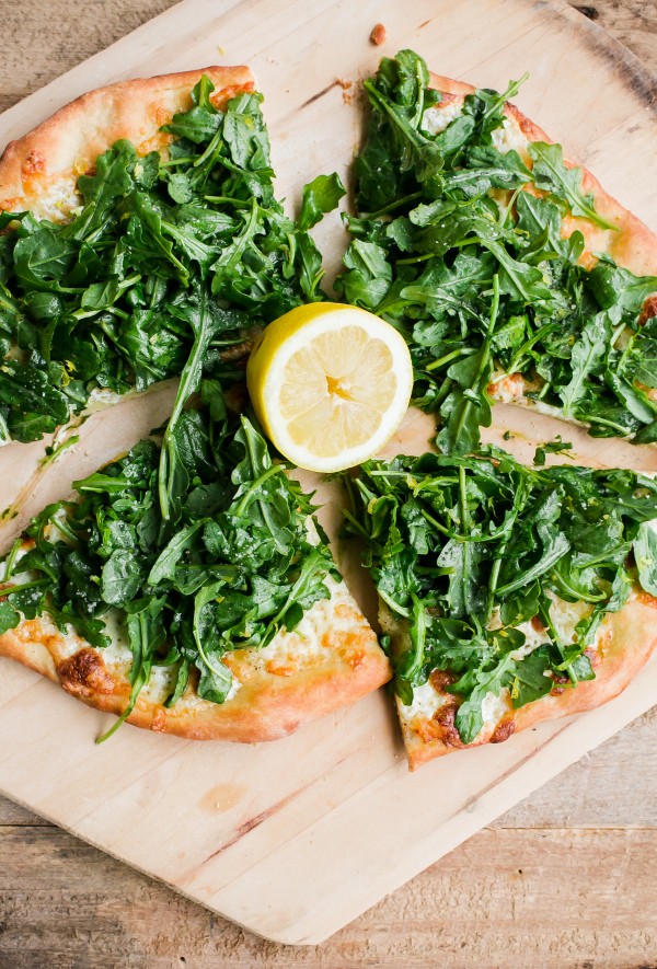 Lemon Truffle Arugula Pizza