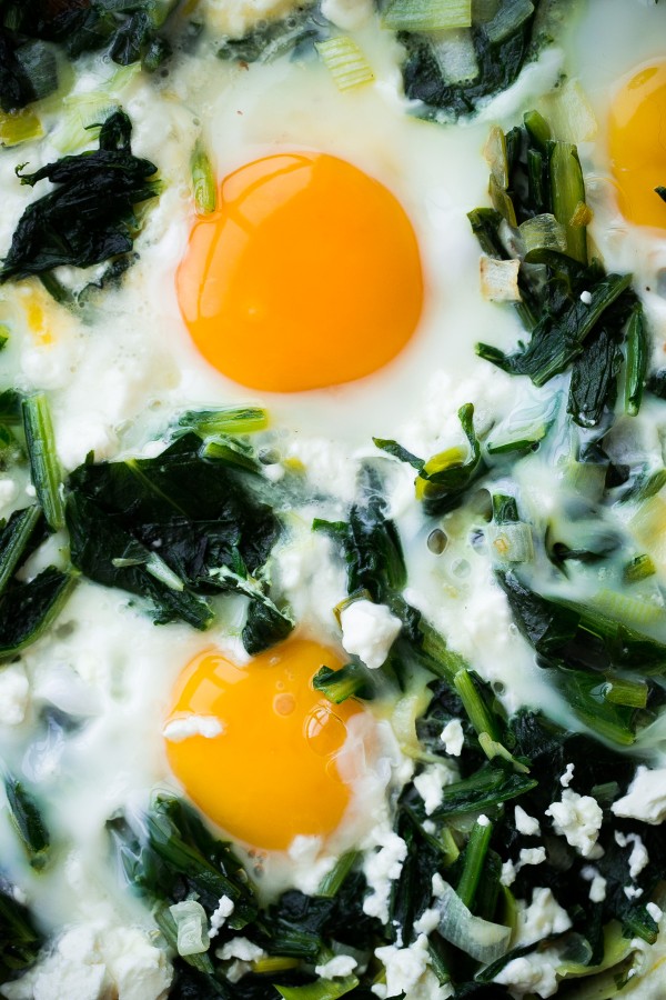 Sautéed Dandelion Greens with Eggs