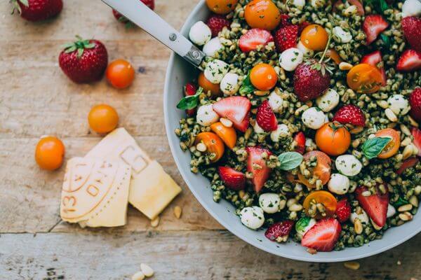 Strawberry Caprese Farro Salad
