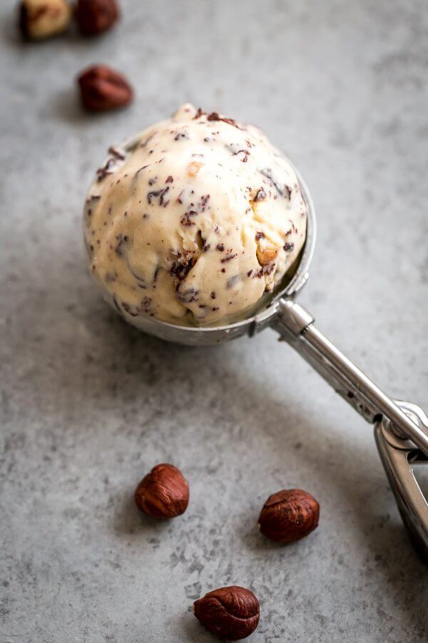 Homemade Chocolate Hazelnut Ice Cream