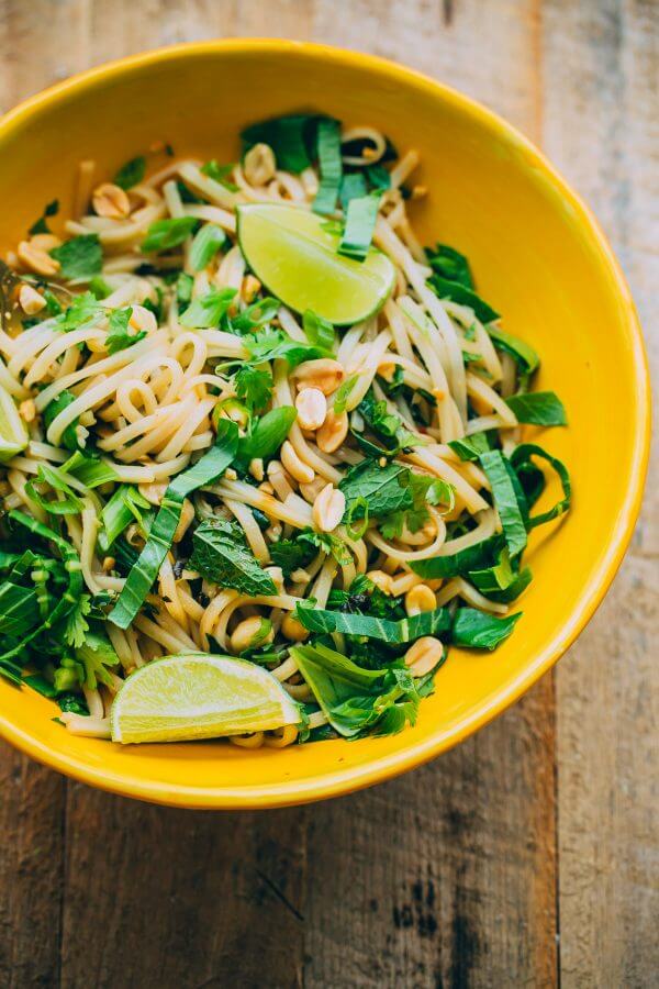 Thai Noodle Salad with Glazed Salmon. This flavor packed main course can be prepared in less than 45 minutes!