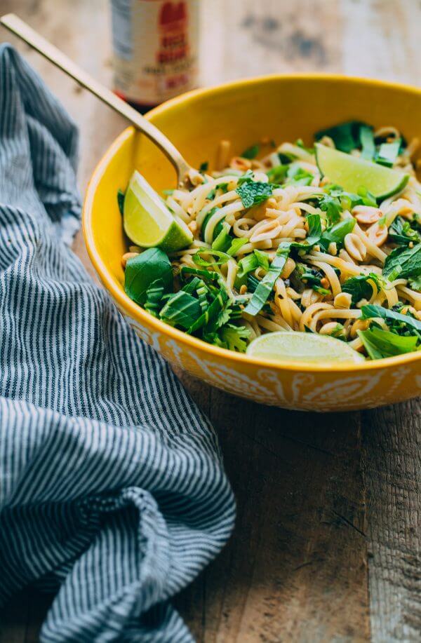 Thai Noodle Salad with Glazed Salmon. This flavor packed main course can be prepared in less than 45 minutes!