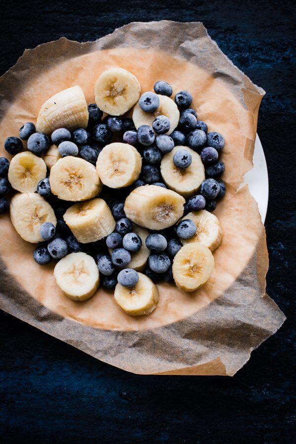 Simple Berry Smoothie - made with greek yogurt, frozen berries, coconut water, and my favorite smoothie addition: almond buttter. 