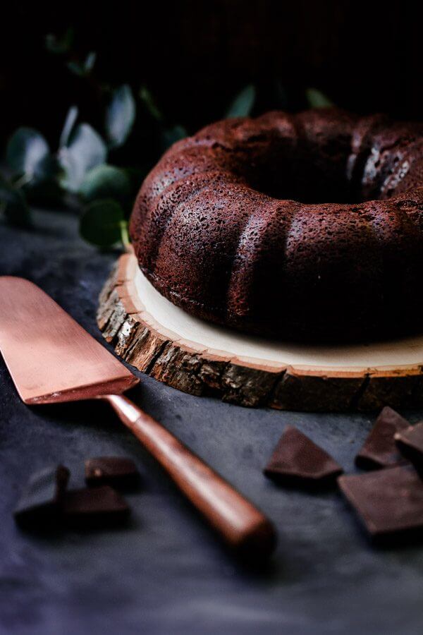 Chocolate Beet Bundt Cake with Beet Glaze. This incredibly moist and fluffy cake is perfect for any occasion!