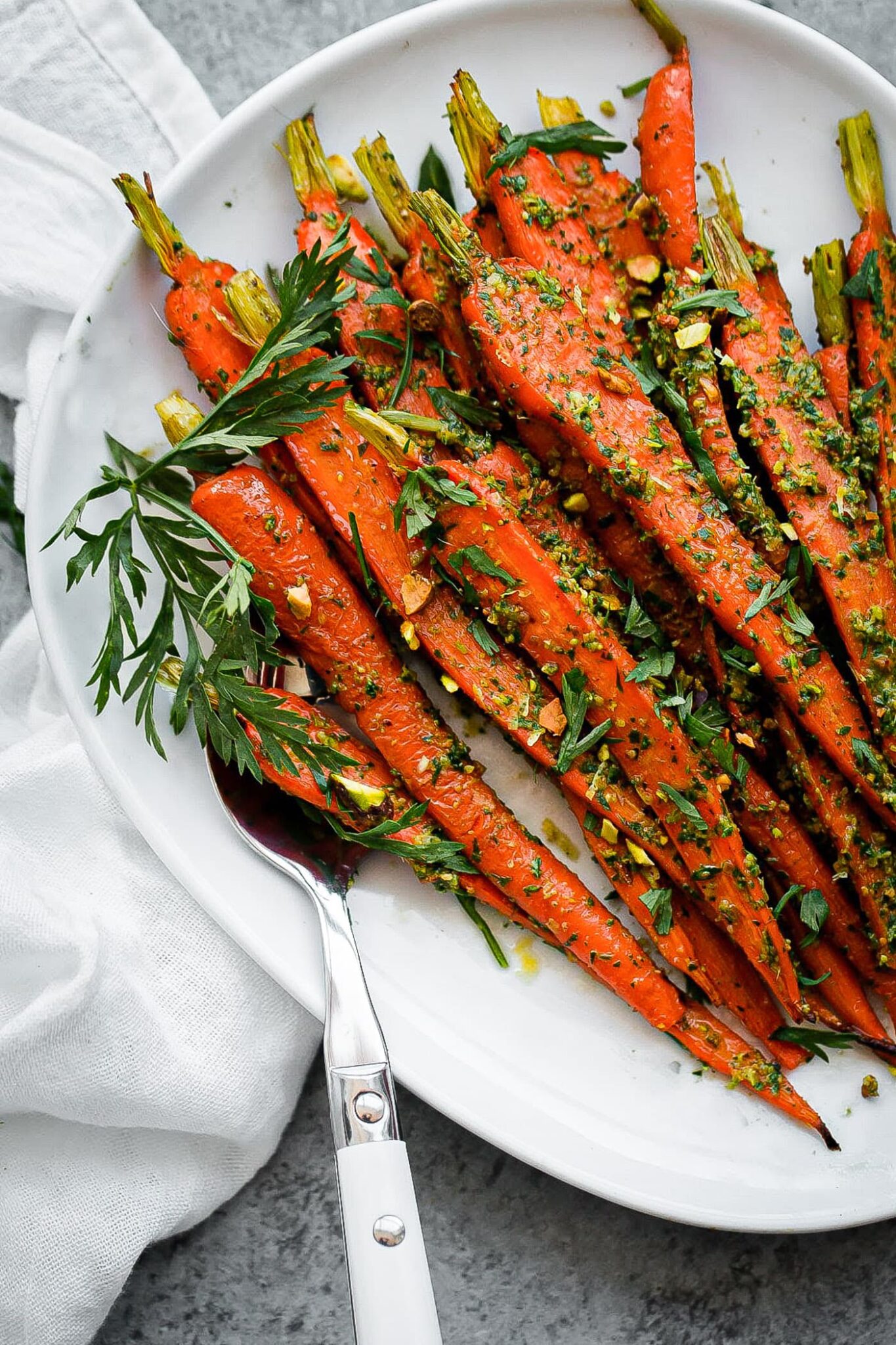 Roasted Carrots with Carrot Top Pesto-image