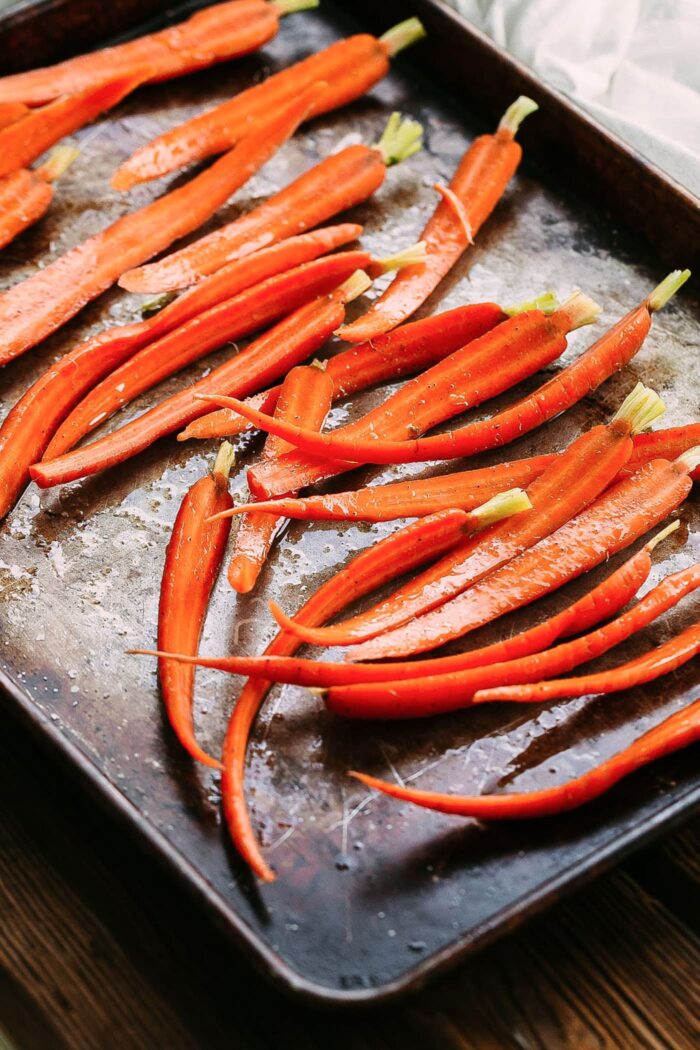 Roasted Carrots on Sheet Pan