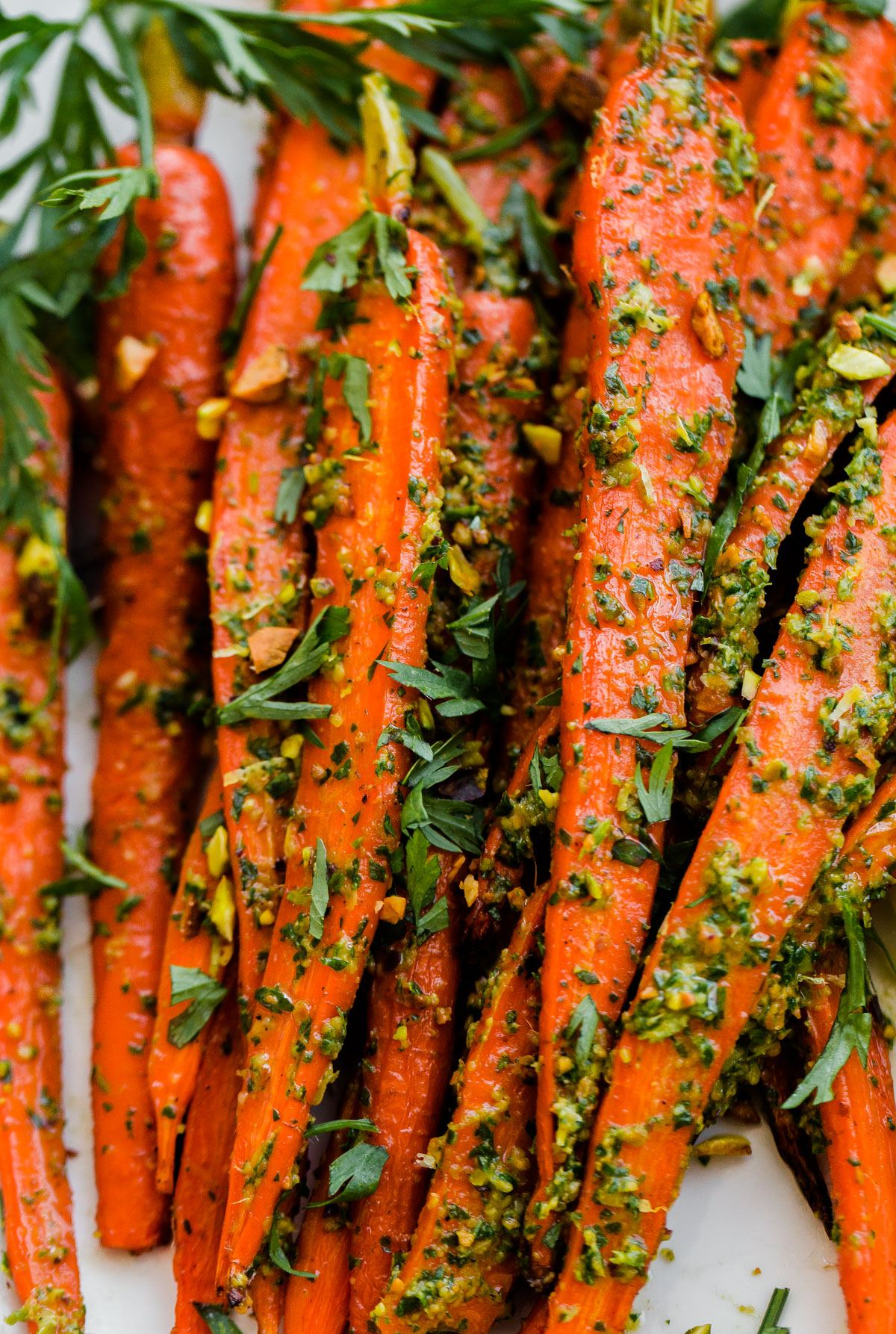 Roasted Carrots Pistachio Carrot Pesto - A Beautiful Plate