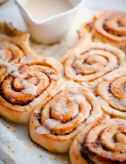 Pumpkin Butter Rolls with Creme Fraiche Frosting