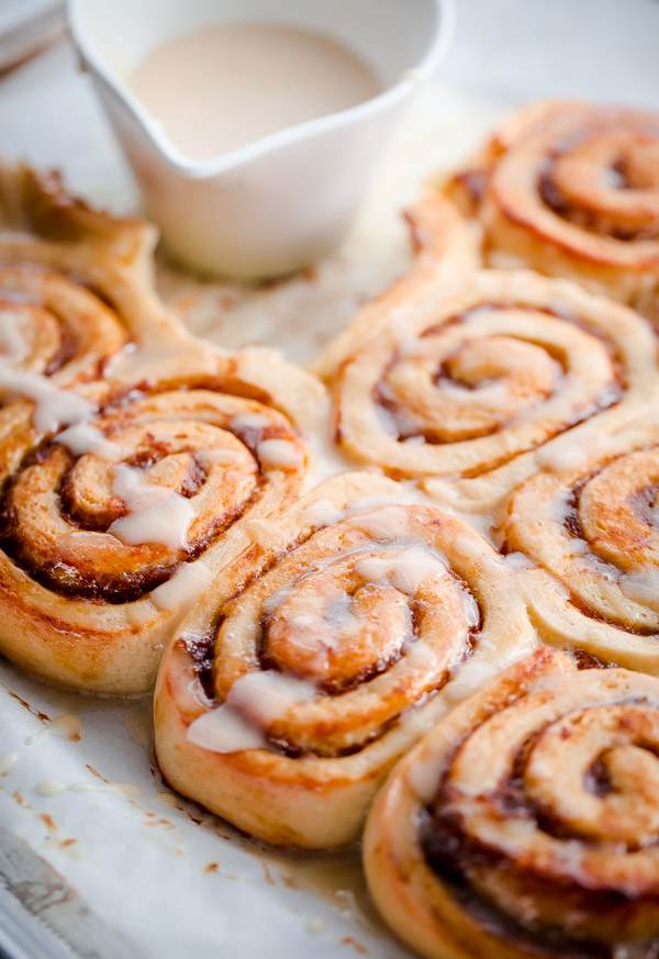 Pumpkin Butter Rolls with Creme Fraiche Frosting