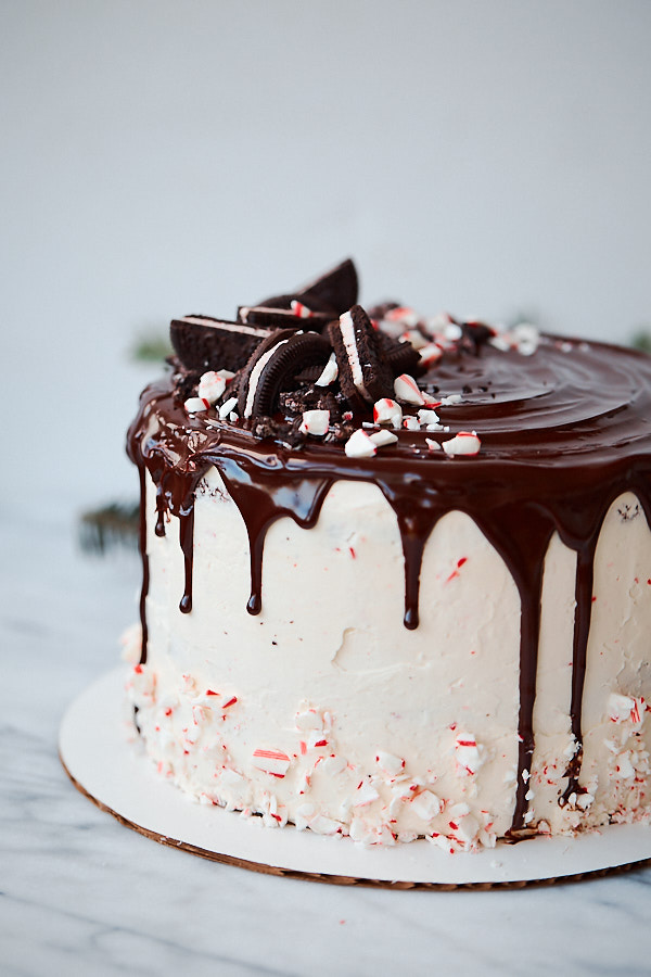 Candy Cane Crunch Cake