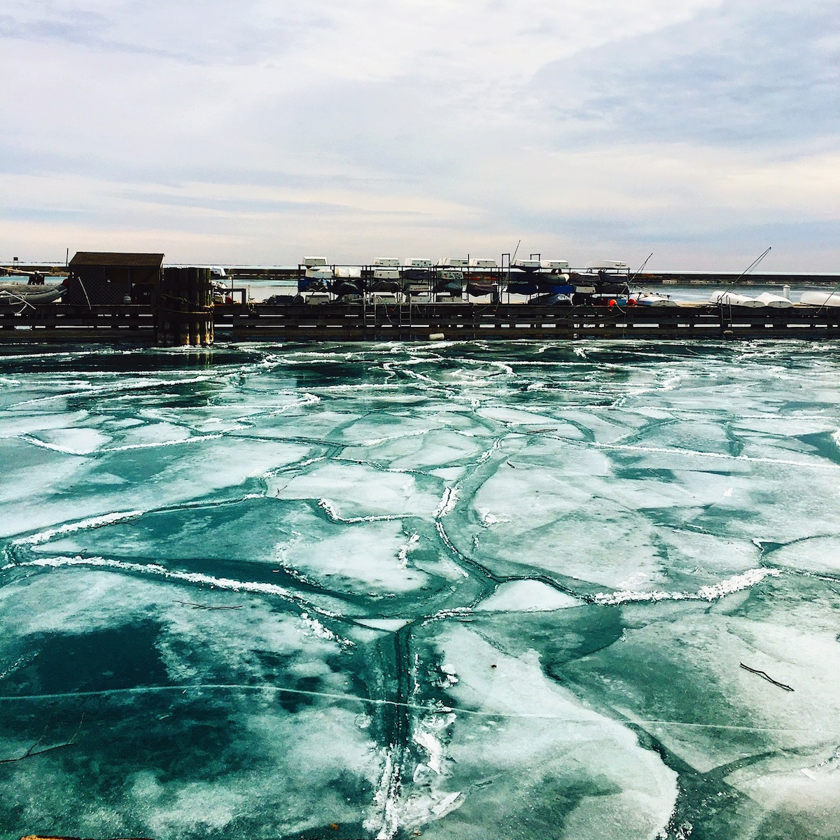 Chicago Frozen Lake