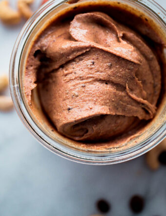 HOMEMADE Espresso Almond Cashew Butter. Almond cashew butter with a kick from espresso beans, vanilla, and a touch of maple syrup.