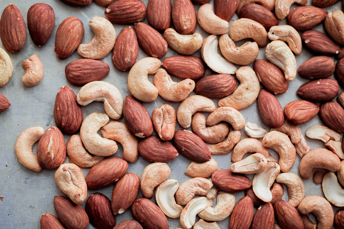 cashews and almonds