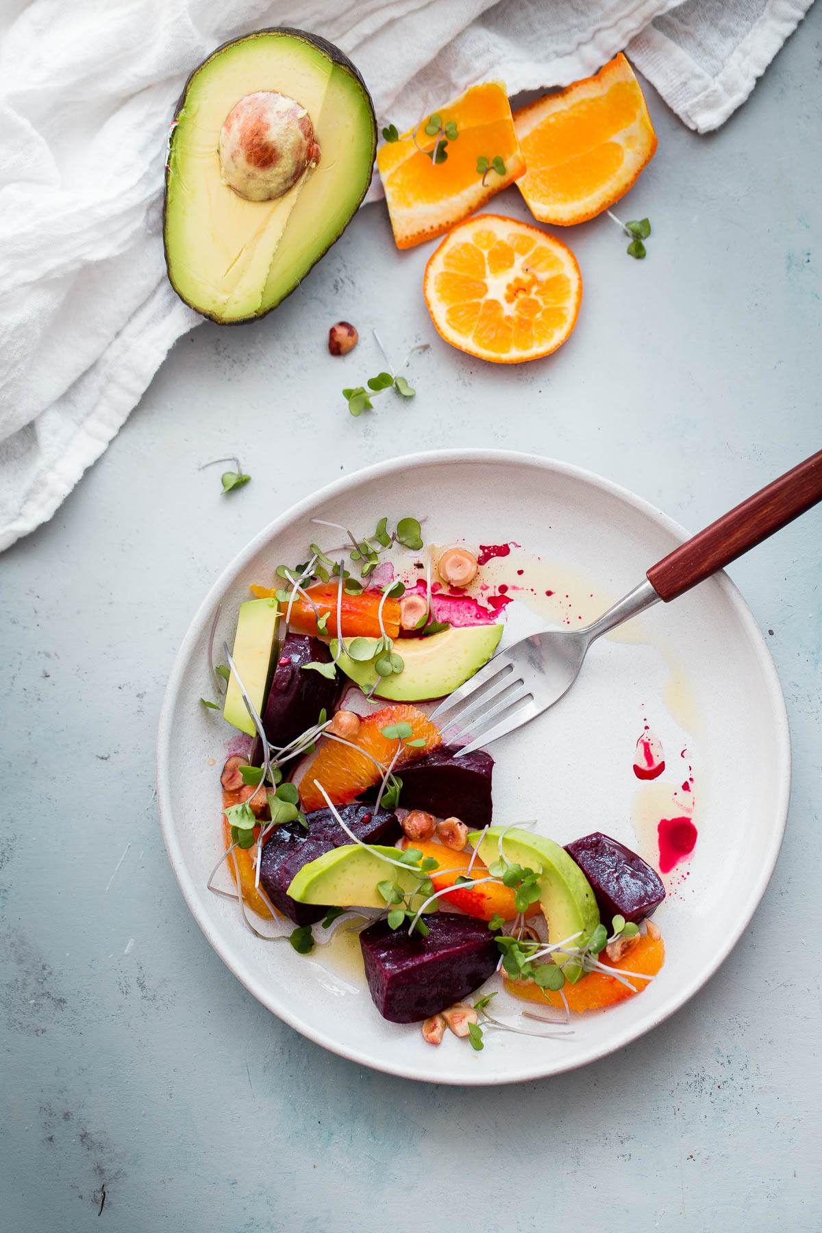 Roasted Beet Salad with Citrus and Avocado