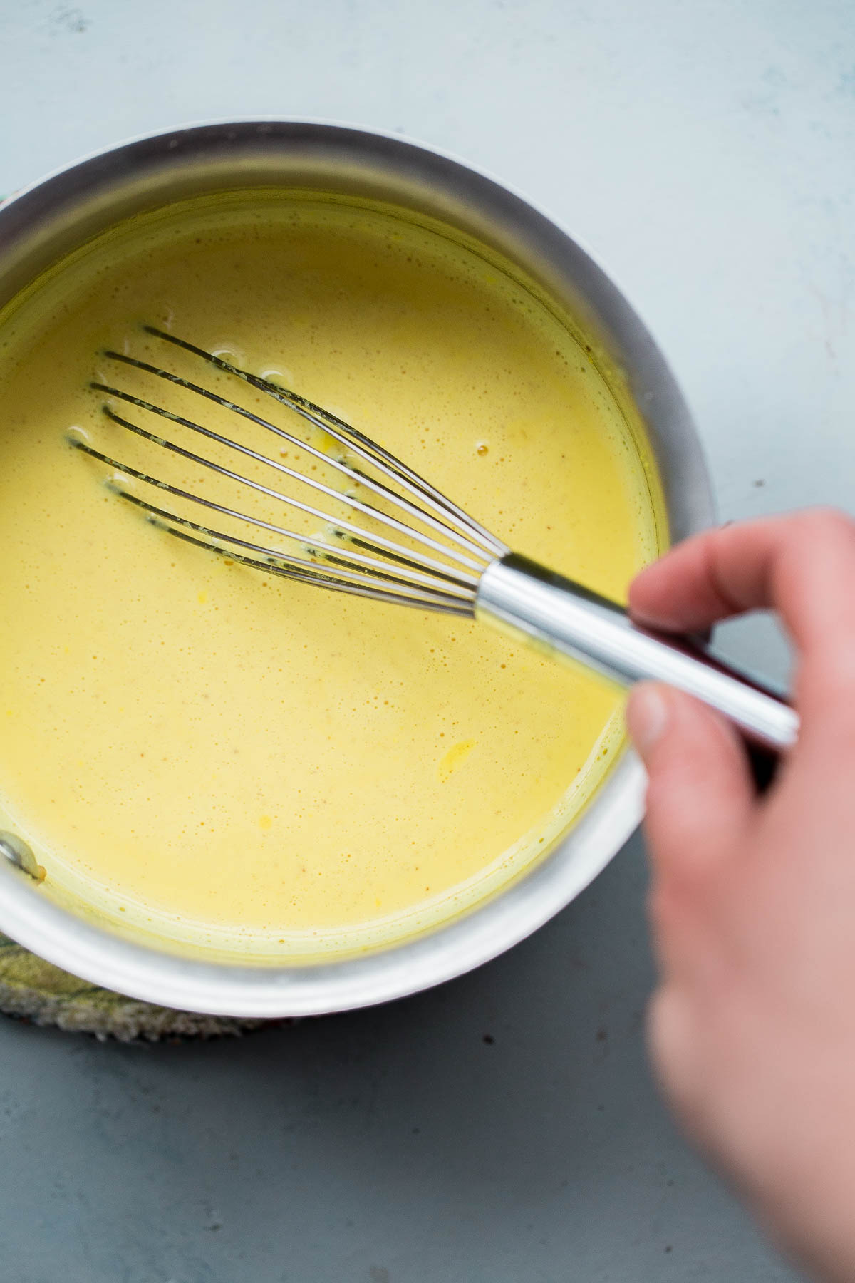 Turmeric Milk in Saucepan