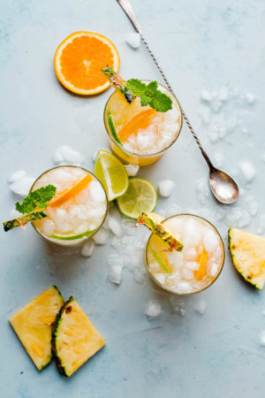 Pineapple Punch with Ginger Beer - A Beautiful Plate