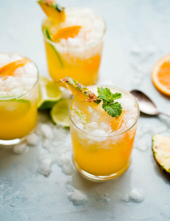 Pineapple Punch with Ginger Beer