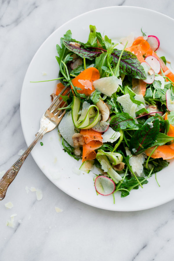 Shaved Vegetable Salad with Parmesan