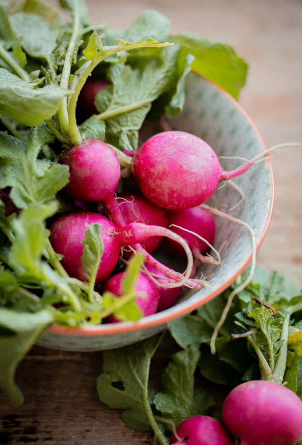 Whole Pink Radishes