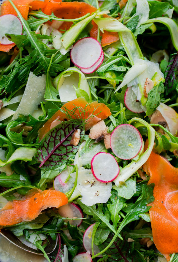 Shaved Vegetable Salad with Parmesan