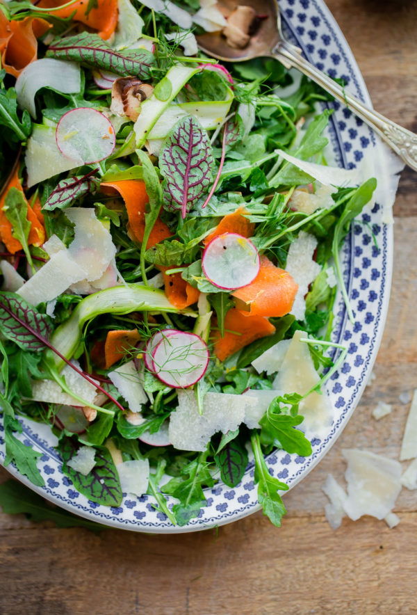 Shaved Vegetable Salad with Parmesan