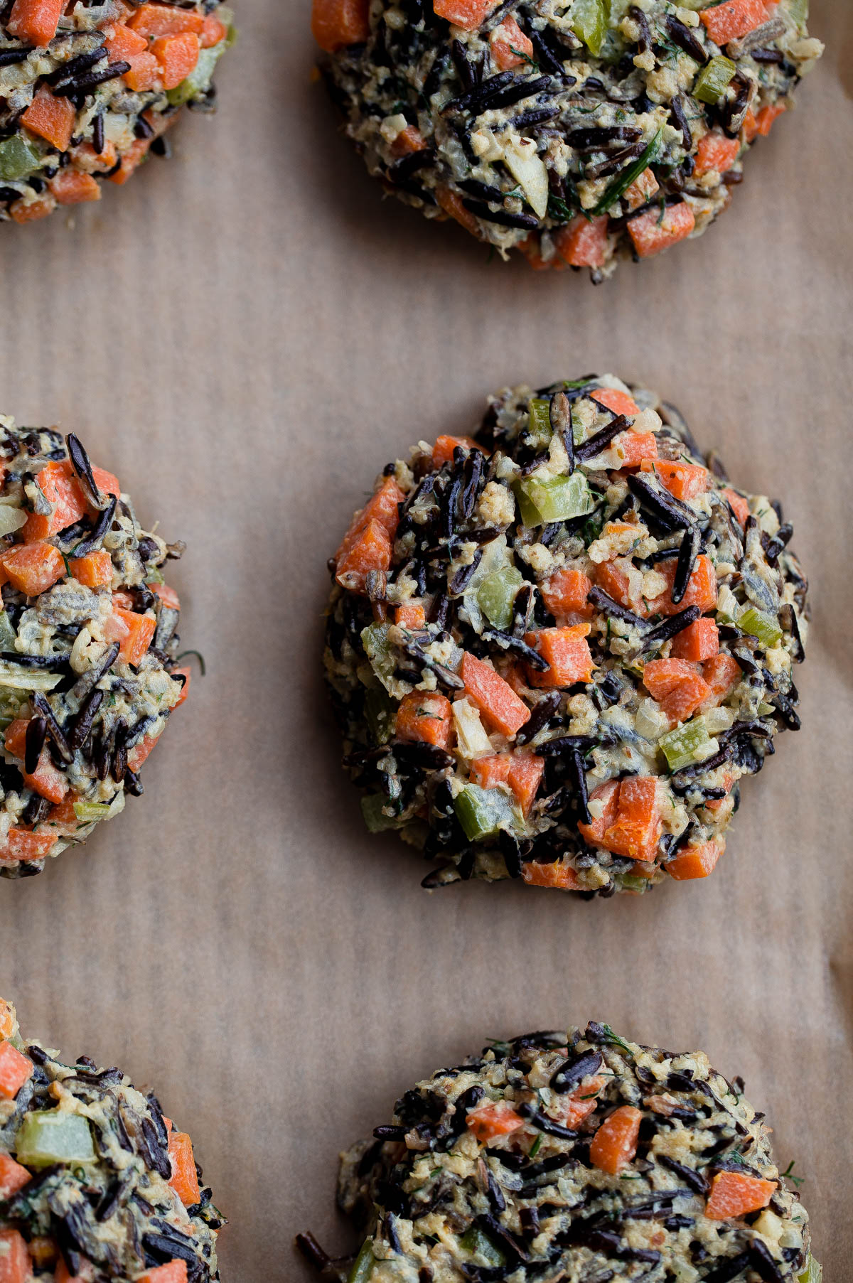 Wild Rice Veggie Burgers with Herbed Ricotta A Beautiful Plate