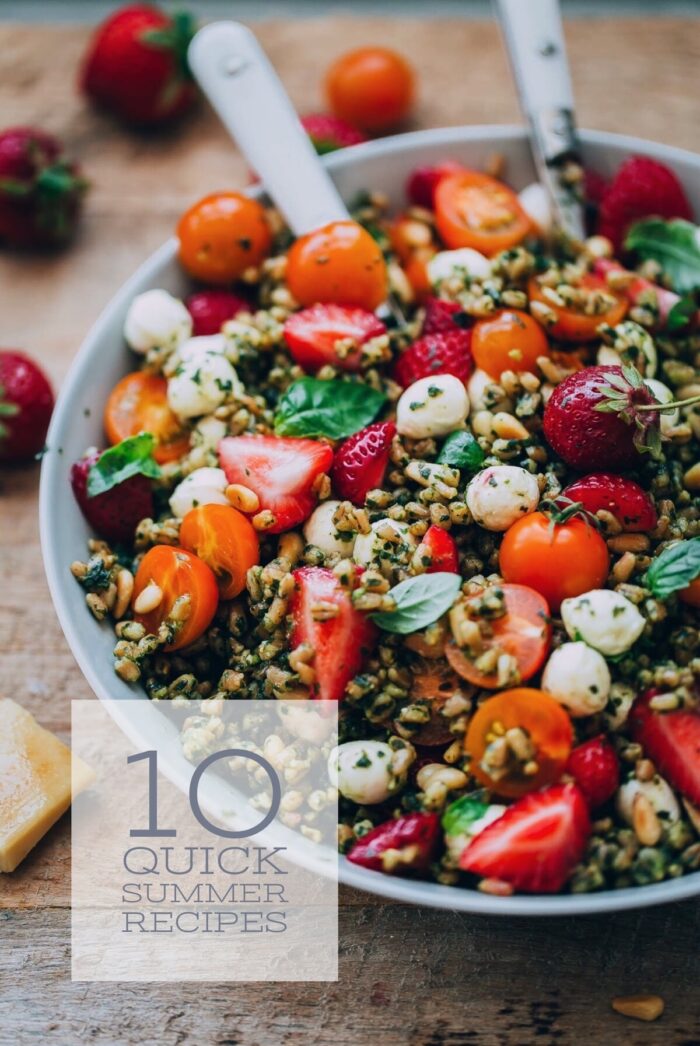 Strawberry Caprese Farro Salad