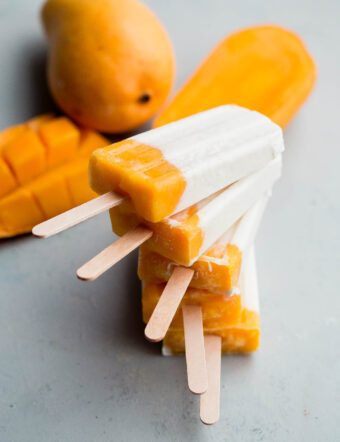 Mango Lassi Popsicles