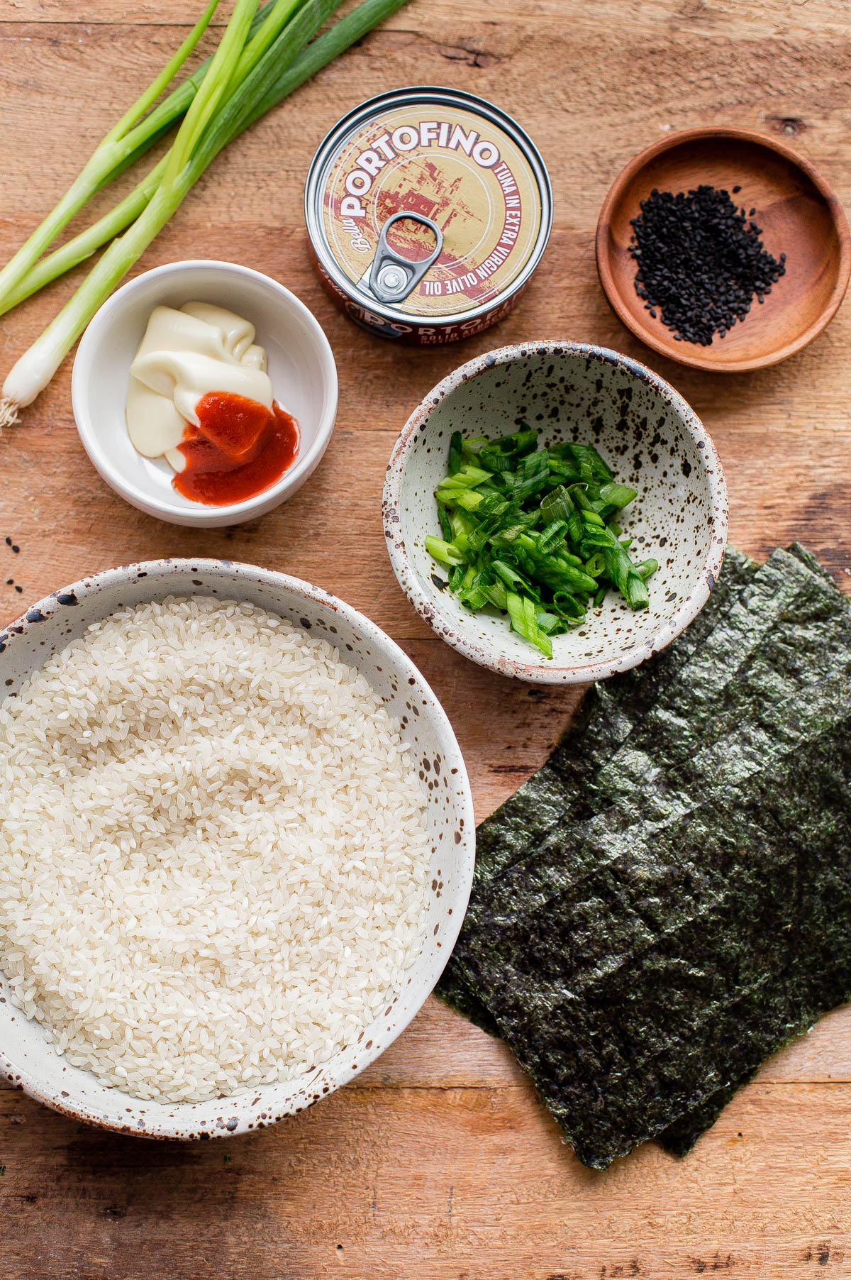 Spicy Tuna Onigiri (Japanese Rice Balls) • The Heirloom Pantry