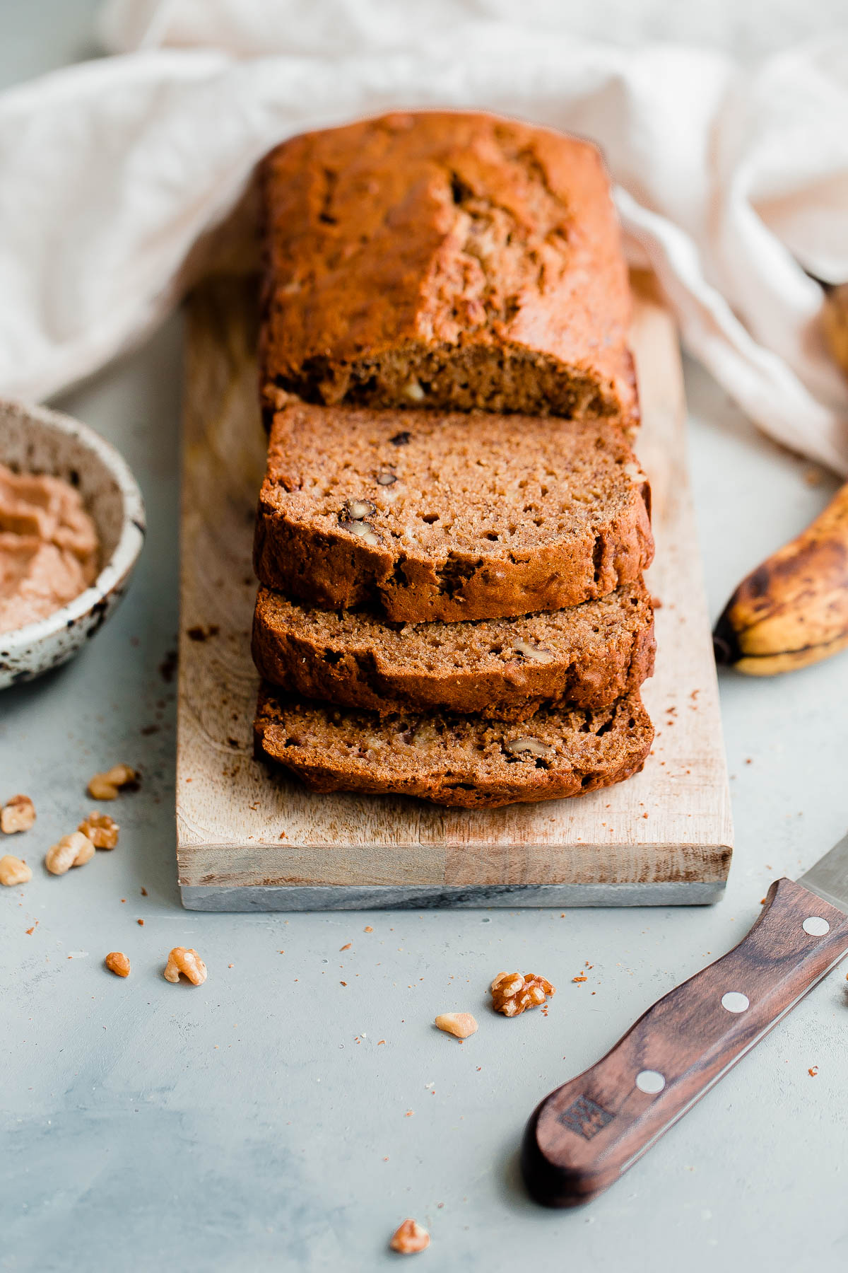 Banana Walnut Bread (Healthy Banana Bread Recipe) A Beautiful Plate