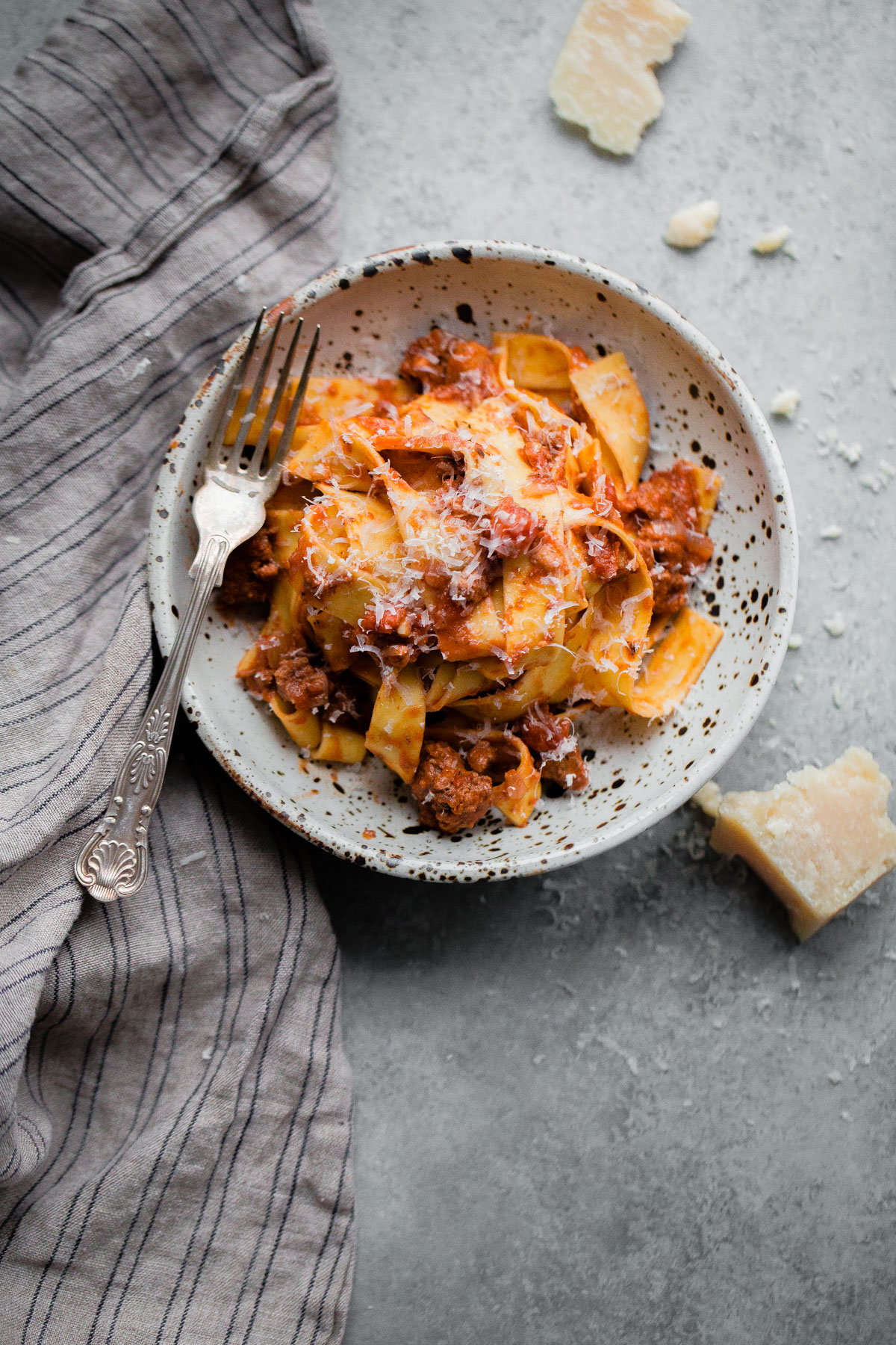 Bolognese Pasta in a Bowl