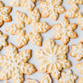 Decorated Almond Sugar Cookies