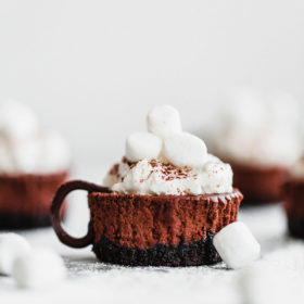 Mini Hot Chocolate Cheesecakes