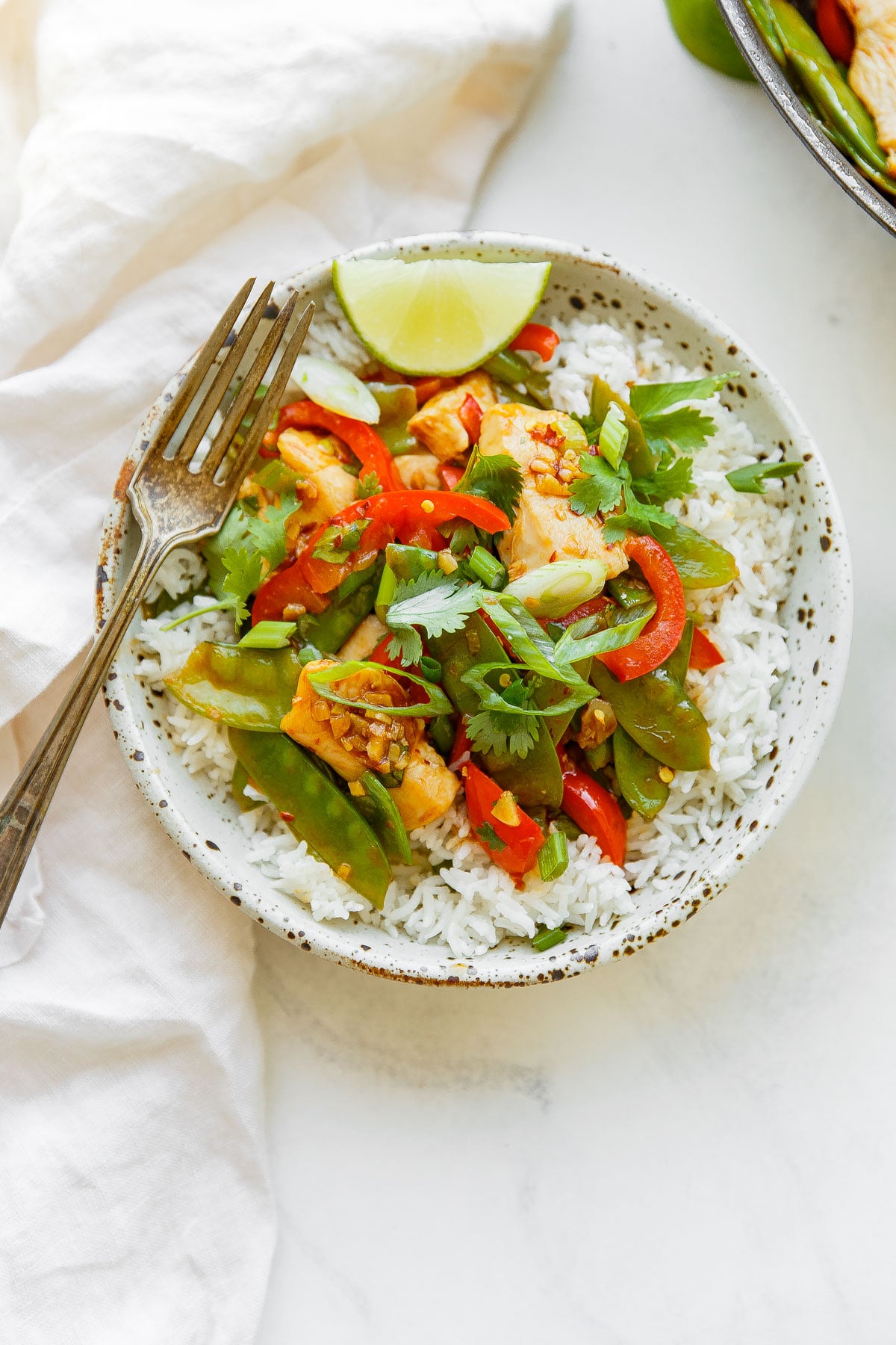 Easy Chicken Snow Pea Stir Fry A Beautiful Plate