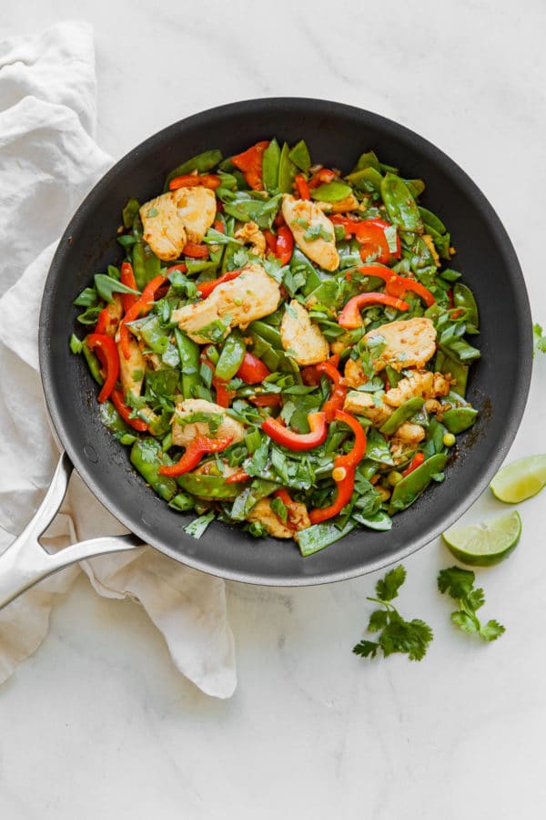 Easy Chicken Snow Pea Stir Fry 