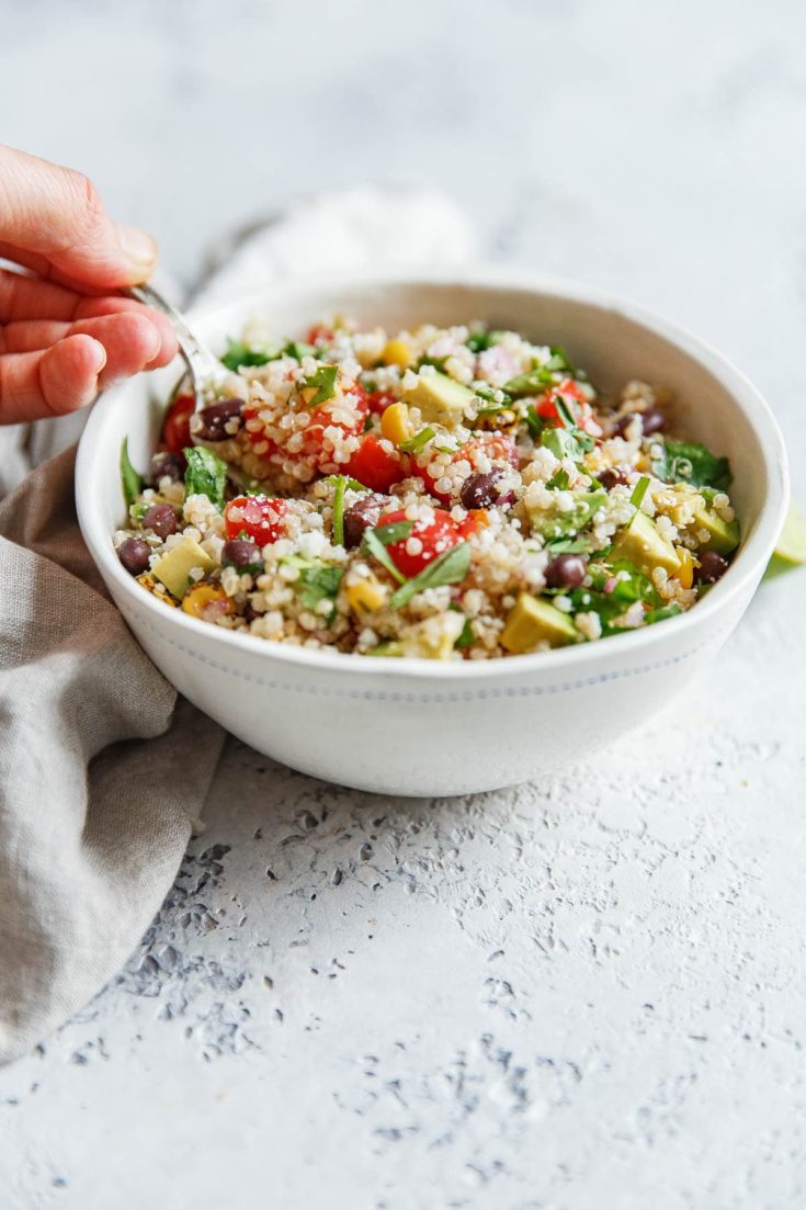 Southwest Quinoa Salad (with VIDEO!) - A Beautiful Plate