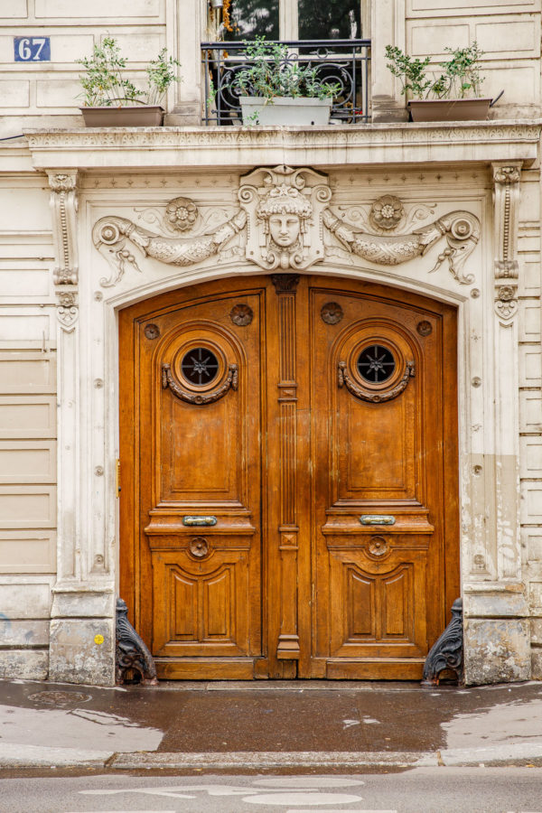 Old Wooden Door in Paris