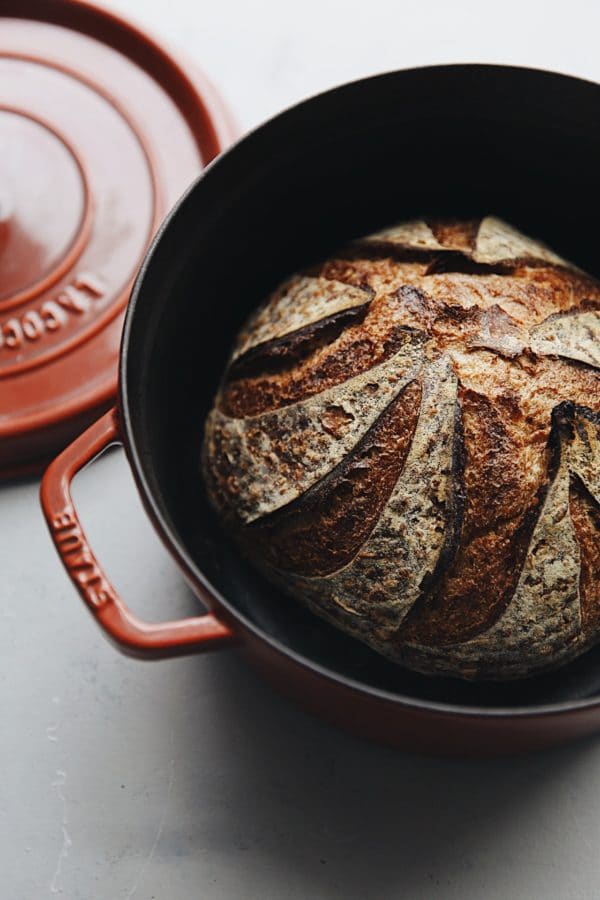 Baking sourdough in a loaf pan