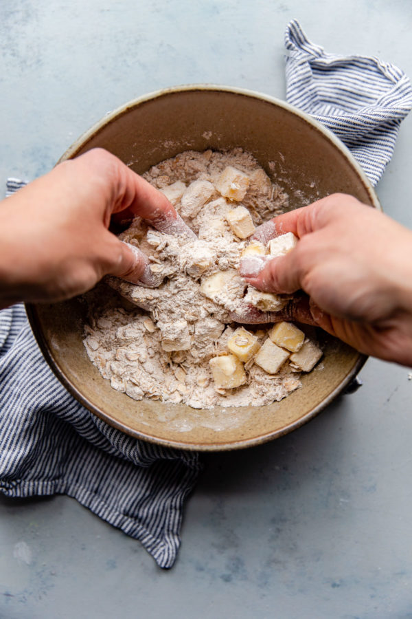 Crisp Topping Ingredients in Bowl