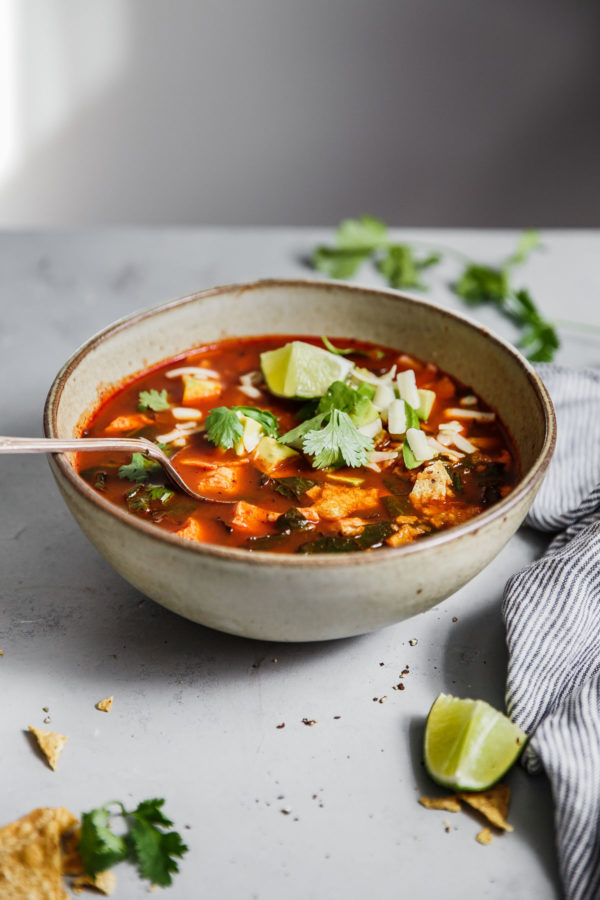 Authentic Mexican Tortilla Soup - A Beautiful Plate