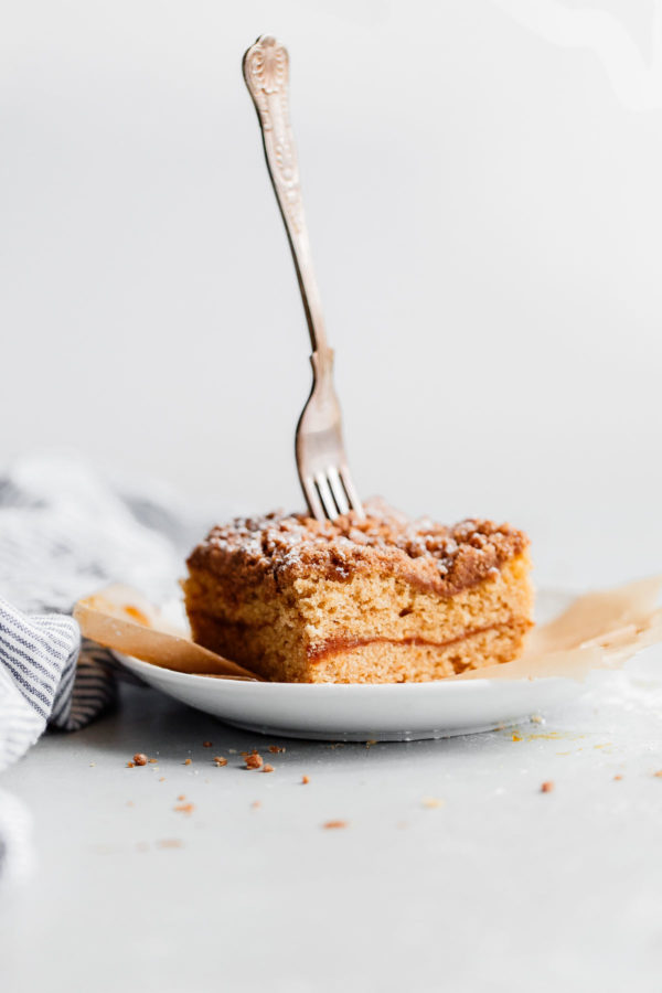 Spiced Coffee Cake with Pumpkin Butter Swirl 