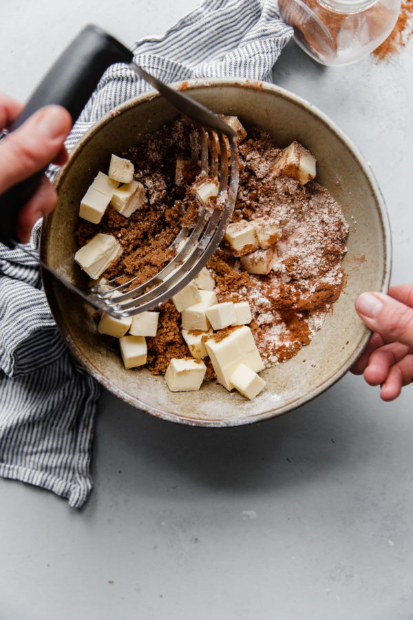 Coffee Cake Streusel Ingredients in Bowl