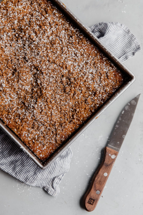 Whole Coffee Cake in Pan