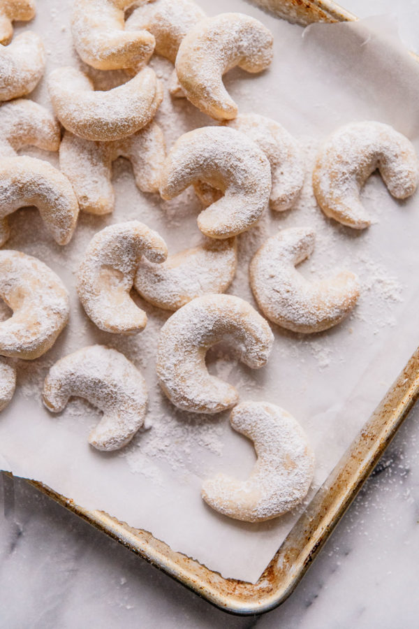 Almond Crescent Cookies (Kipferls) + VIDEO - A Beautiful Plate