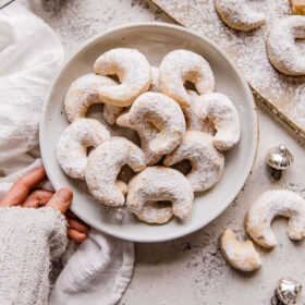 Almond Crescent Cookies