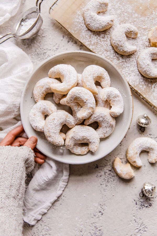 Prepare an original austrian apple strudel from scratch learn how to make vanilla kipferl (a traditional austrian christmas cookie) take home extra cookies. Austrian Christmas Cookies - Almond Crescent Cookies Kipferl Cookies Video A Beautiful Plate